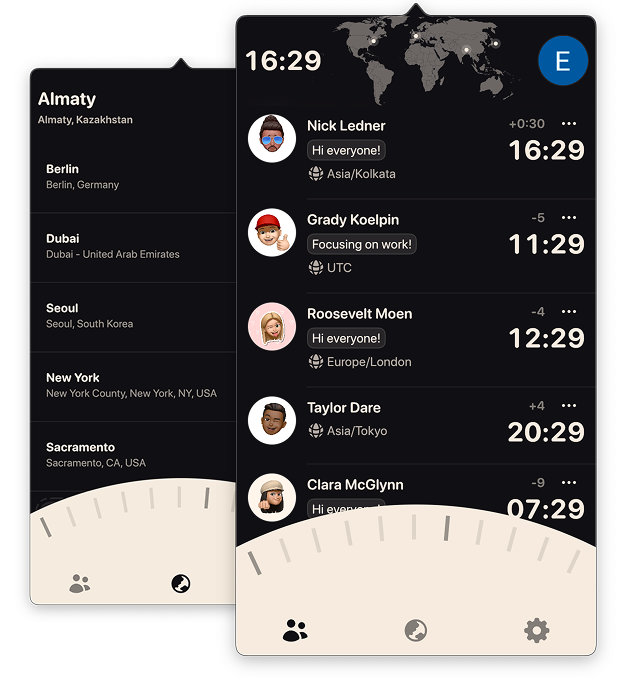 Screenshot of Friendzone app